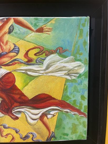 Jean Carra (XXe siècle) - Danseuse - Huile...