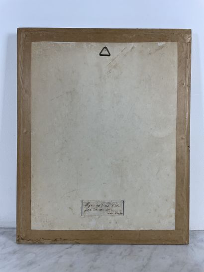 Ecole française, vers 1937 Fillette au perroquet...