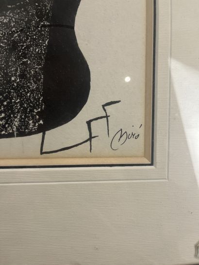 Joan Miró (1893-1983) - Composition (d’après)
Lithographie...