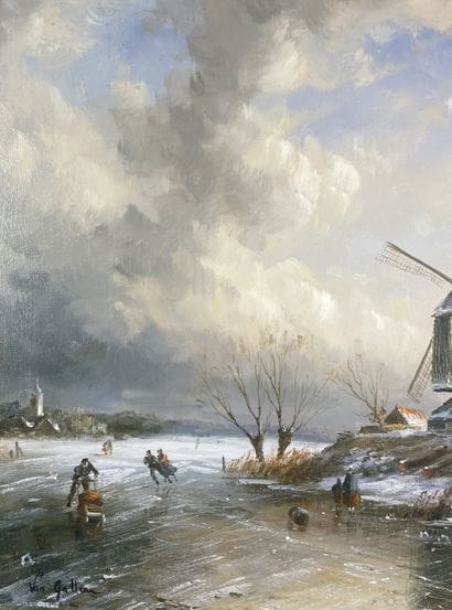 Van Gallen Rick (XXe siècle) - Patinage au...