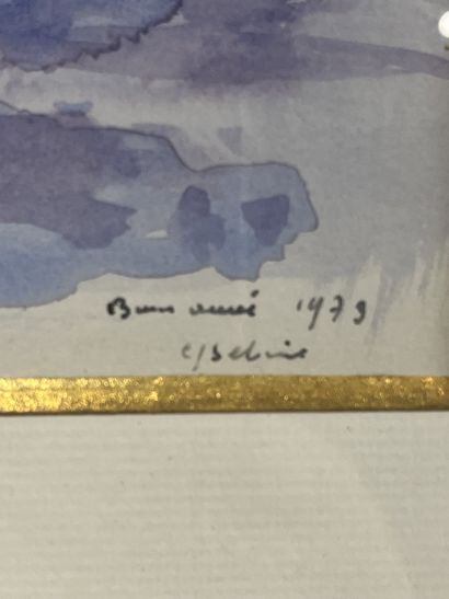 Gaston Sébire (1920-2001) - Reflets (1979)
Aquarelle,...