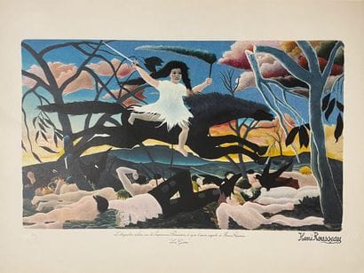 Henri Rousseau (1844-1910) - La Guerre
Lithographie...