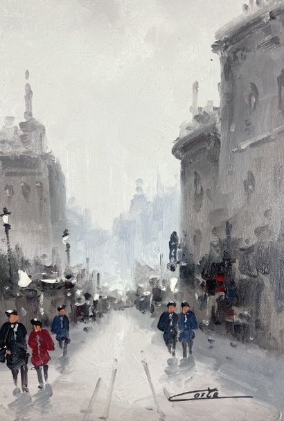Yves Costa (1945- ) - Soirée animée
Huile...