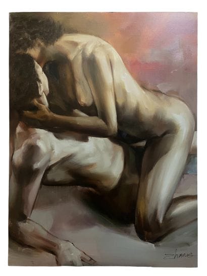 Raphaël Zhang (1975-) - L’Amour
Huile sur...