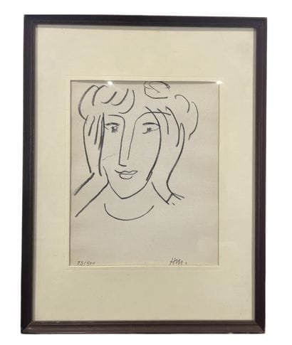 Henri Matisse (d’après) - Visage de femme
Pochoir...
