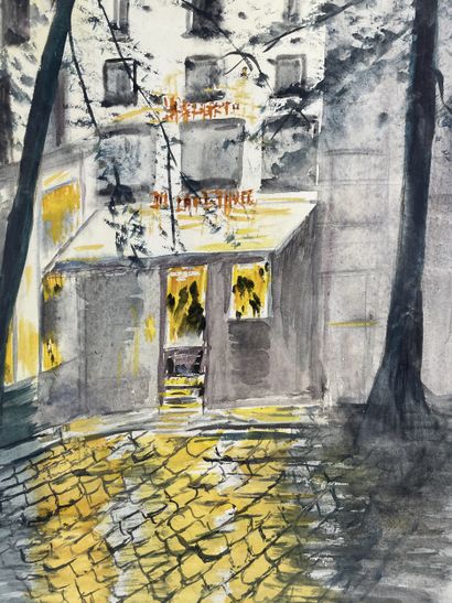 Liane Bruylands (1921 2009) Auberge animée...
