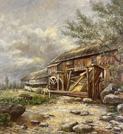 Ecole moderne - Le Moulin à eau
Huile sur...