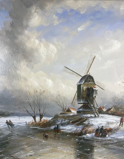 Van Gallen Rick (XXe siècle) - Patinage au...