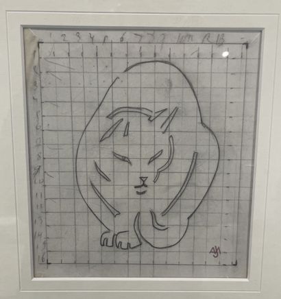 Jacques Nam - Le Chat
Dessin au trait sur...