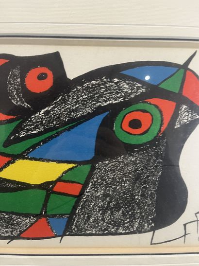 Joan Miró (1893-1983) - Composition (d’après)
Lithographie...