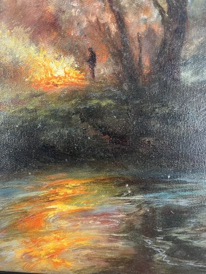Noël Bantil - Coucher du soleil
Huile sur...