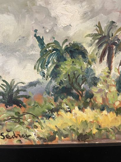 Marina Sedrac (1919-1999) - Au jardin
Huile...