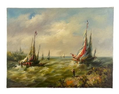 David Vernier - Marine
Huile sur toile représentant...