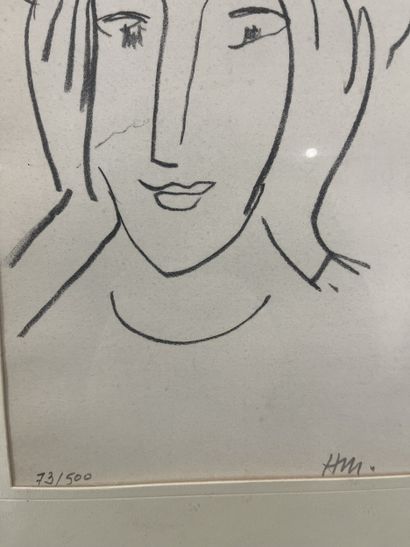 Henri Matisse (d’après) - Visage de femme
Pochoir...