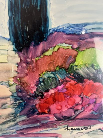 Claude Hemeret (1929- ) - Paysage ensoleillé
Acrylique...