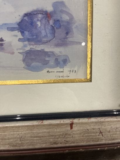 Gaston Sébire (1920-2001) - Reflets (1979)
Aquarelle,...