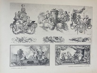 Important lot de cinq albums de vignettes,...