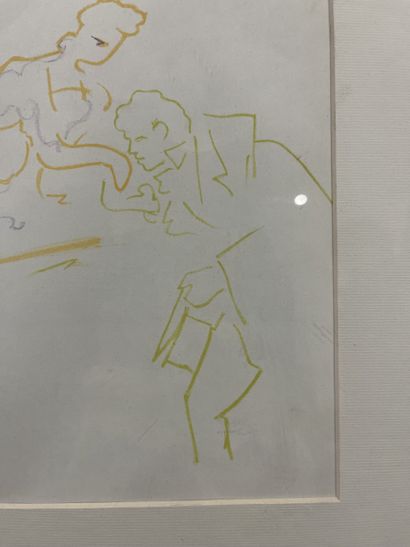 Jean Cocteau (1889-1963) - Femme et son galant...