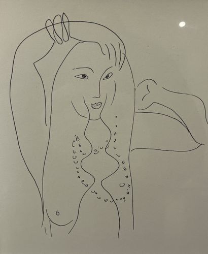Henri Matisse (d’après) - Nu se coiffant
Lithographie...