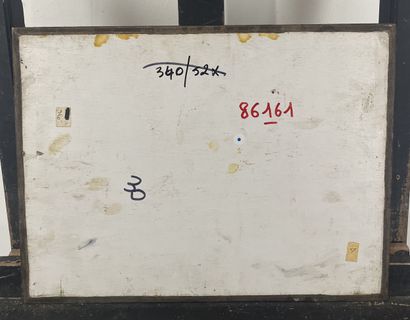 Ecole moderne (XXe siècle) - Les veaux
Huile...