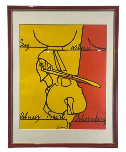 Valerio Adami (1935-) - Violoncelle
Lithographie...