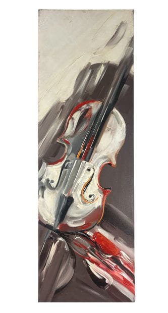 Flora Clabau dite Flora (1957-) - Violon
Huile...