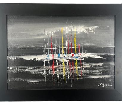 Flora Clabau (1957-) - Marine
Huile sur toile...