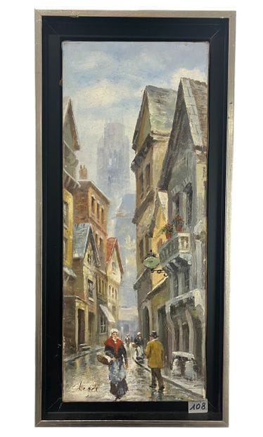 Marcel Léger - Le retour du marché
Huile...