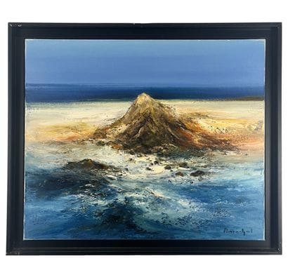 Francis Marechal (1952- ) - Mer agitée en...