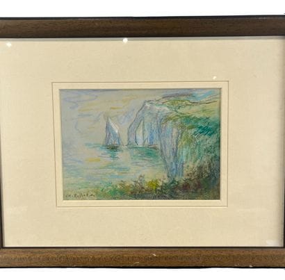 Charles Pelletier (1922-2005) - Etretat
Pastel...