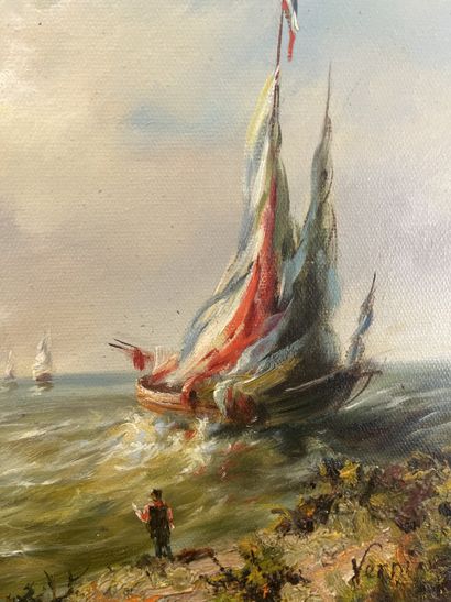 David Vernier - Marine
Huile sur toile représentant...
