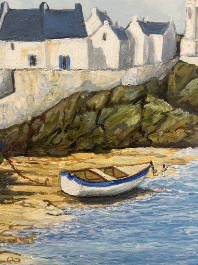 Ray Poirier (1938- ) - Le bateau vert et...