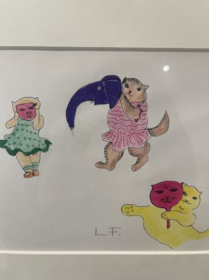 Léonor Fini - Carnaval des chats
Lithographie...