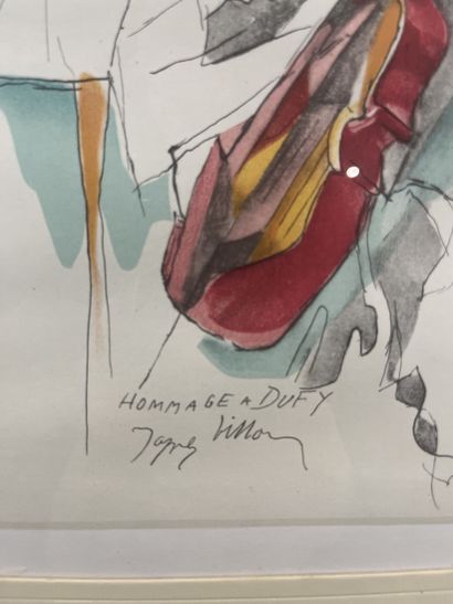 Jacques Villon - Le Violoncelliste
Lithographie...
