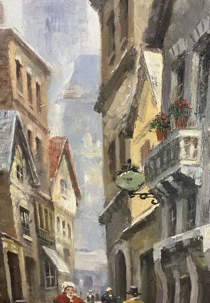 Marcel Léger - Le retour du marché
Huile...