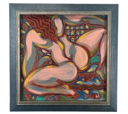 Martinery Philippe - Le nu fait la grenouille
Huile...