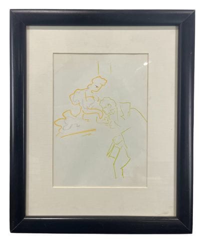 Jean Cocteau (1889-1963) - Femme et son galant...