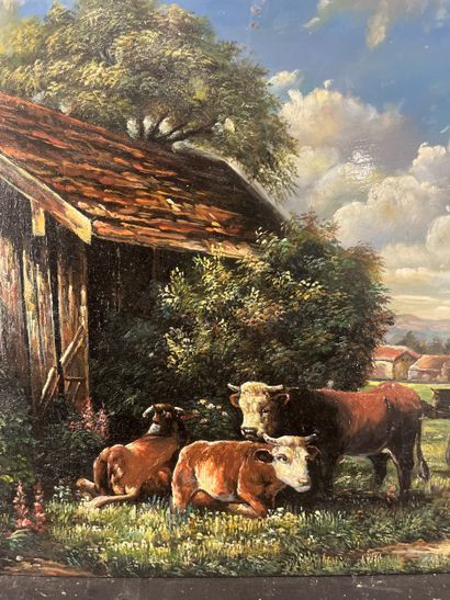 Ecole moderne - La Petite Ferme
Huile sur...