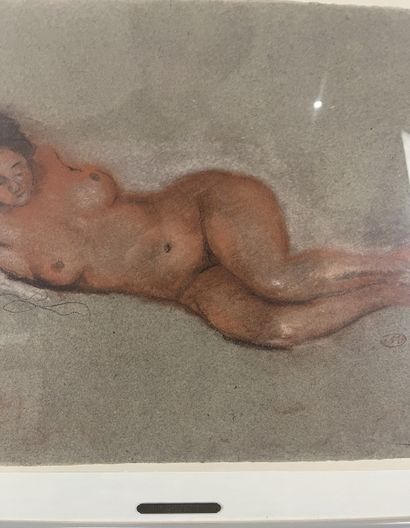 Aristide Maillol - Femme nue couchée, un...