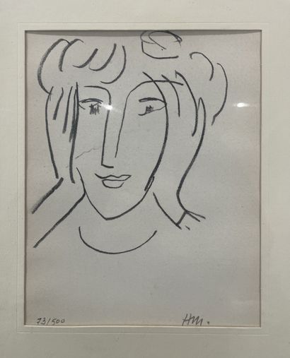 Henri Matisse (d’après) - Visage de femme
Pochoir...
