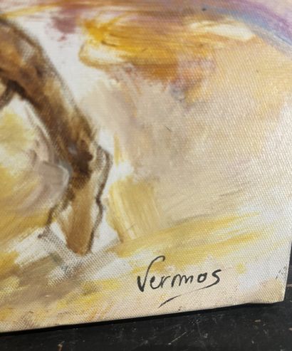 Luis Vermos - L’Arrivée de la course (étude...