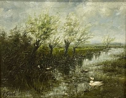 V. Smet - La Rivière
Huile sur panneau représentant...
