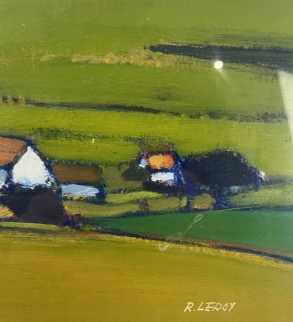 René Leroy (1931-) - Le Champ ocre
Pastel...