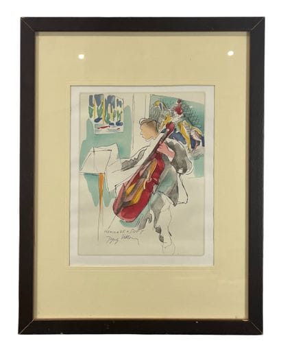 Jacques Villon - Le Violoncelliste
Lithographie...
