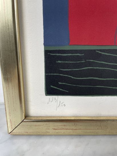 Félix Labisse (1905-1982) Femme en rouge
Lithographie...