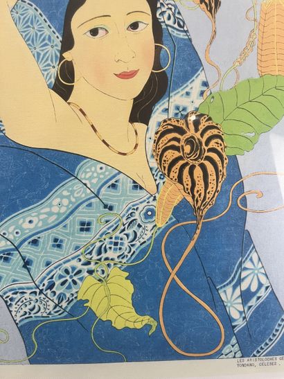 Paul Jacoulet (1896-1960) - Femme au voile...