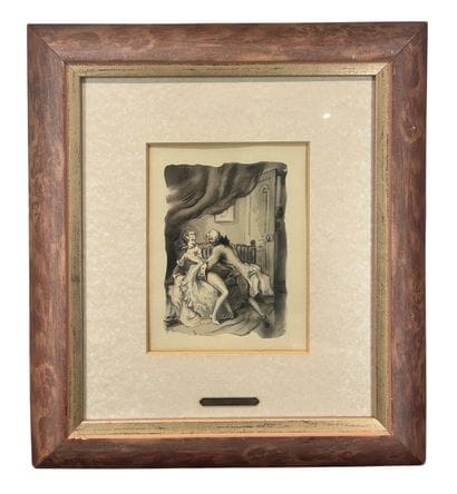 Jacques Touchet (1887-1949) - Scène érotique
Lithographie...
