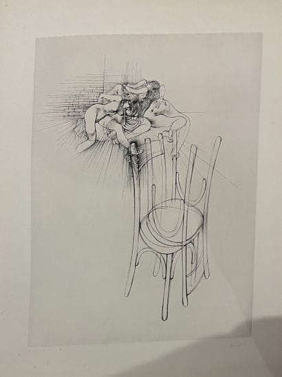 Hans Bellmer (1902-1975) - Femmes et chaises
Gravure,...
