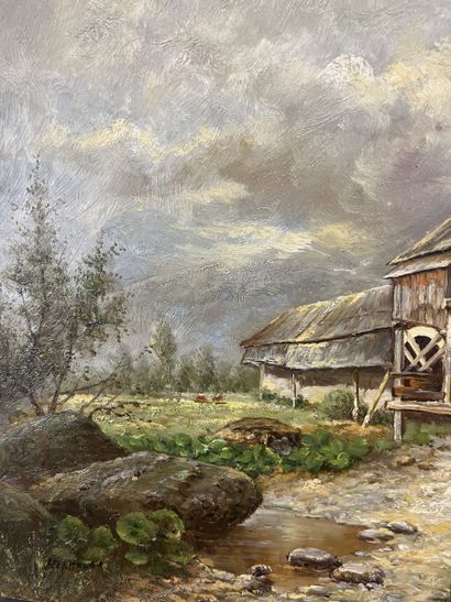 Ecole moderne - Le Moulin à eau
Huile sur...