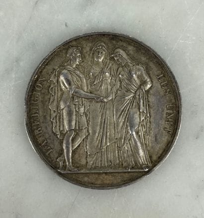 Médaille en argent Charles X Médaille de...